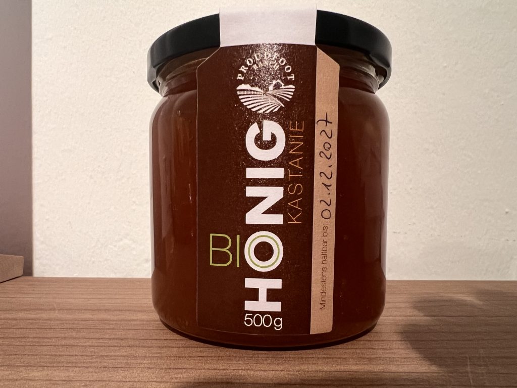 Kastanienhonig BIO 500 g im Glas