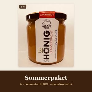 Sommerpaket: 6 Gl&auml;ser Sommertracht BIO